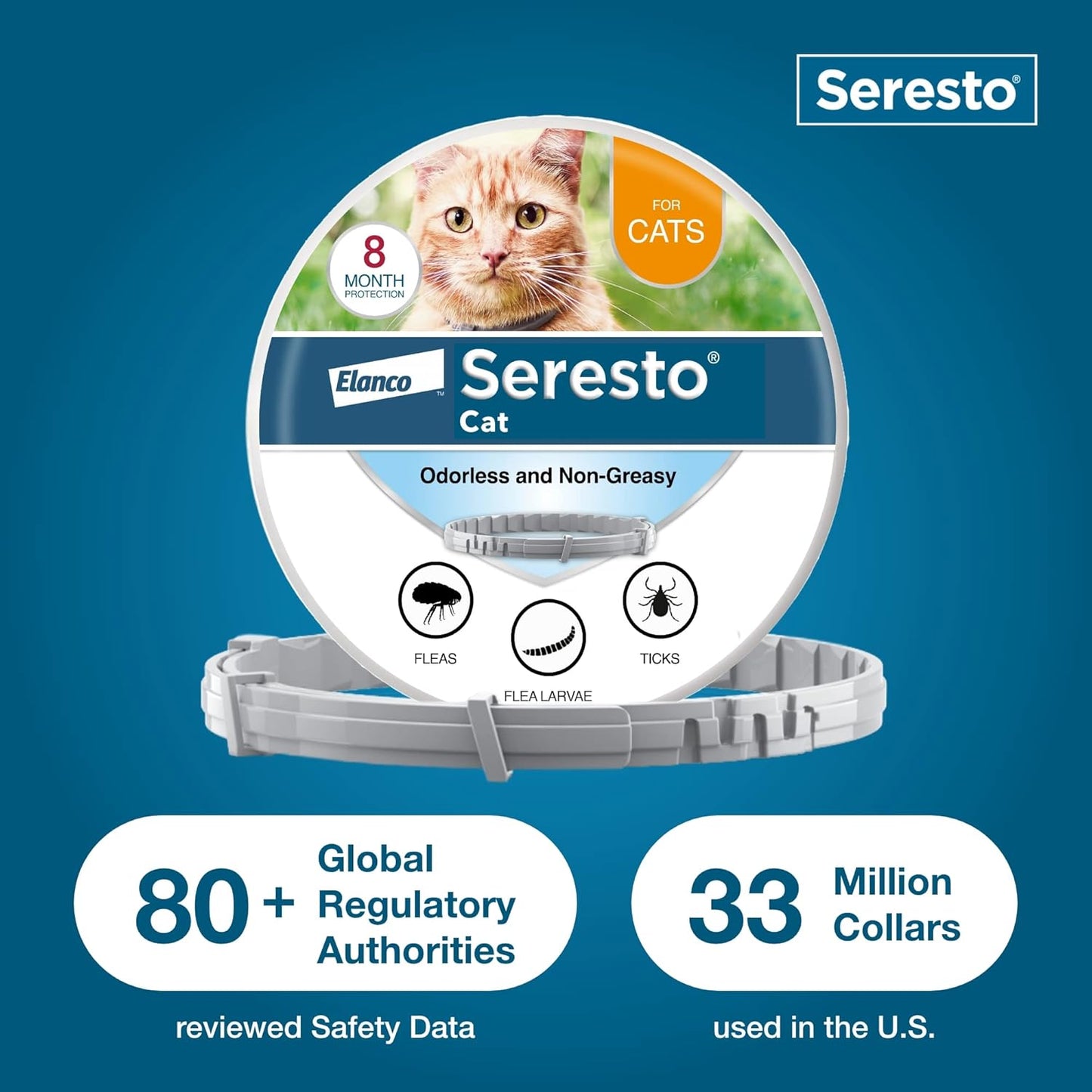 Seresto Cat Vet-Recommended Flea & Tick Treatment  ( 30% Off )