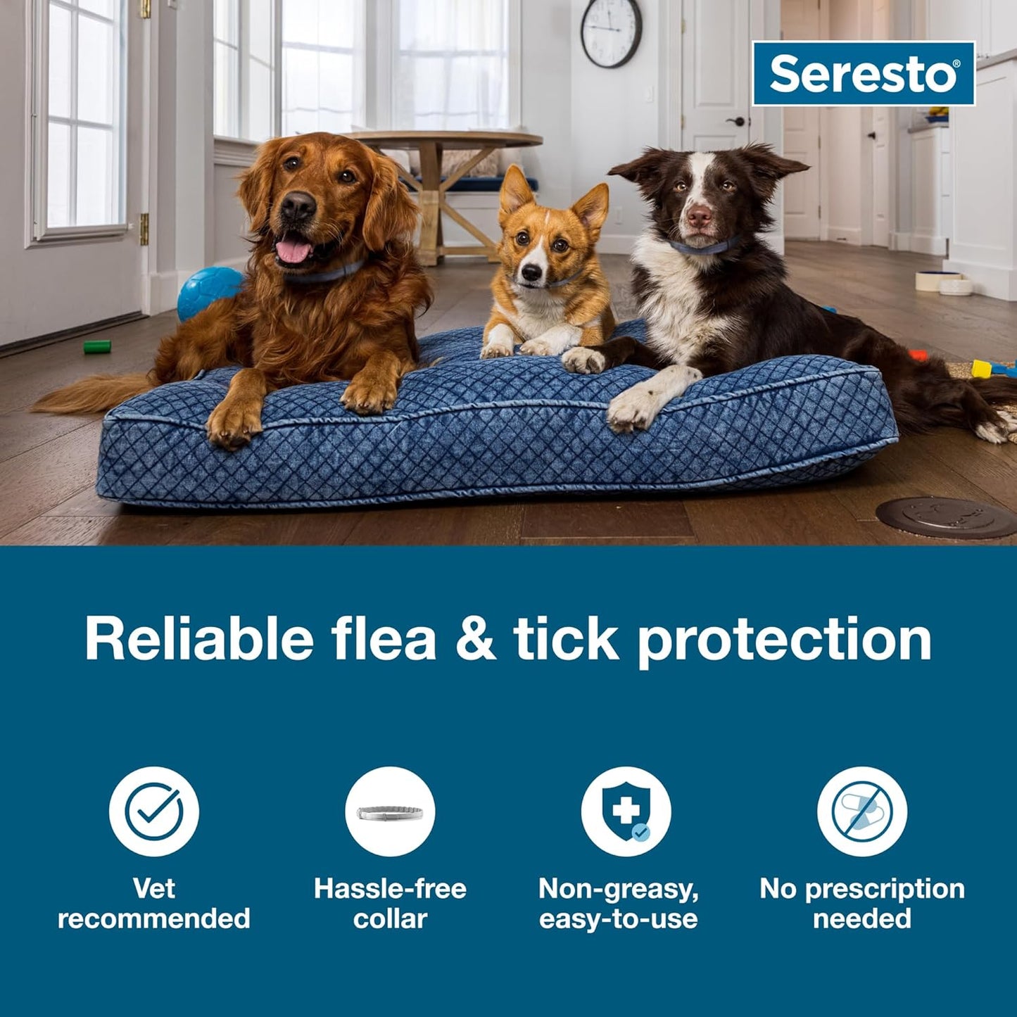 Seresto - Flea & Tick Preventative Collar for Large Dogs ( 30% Off ) (Buy 1 get 1 Free)